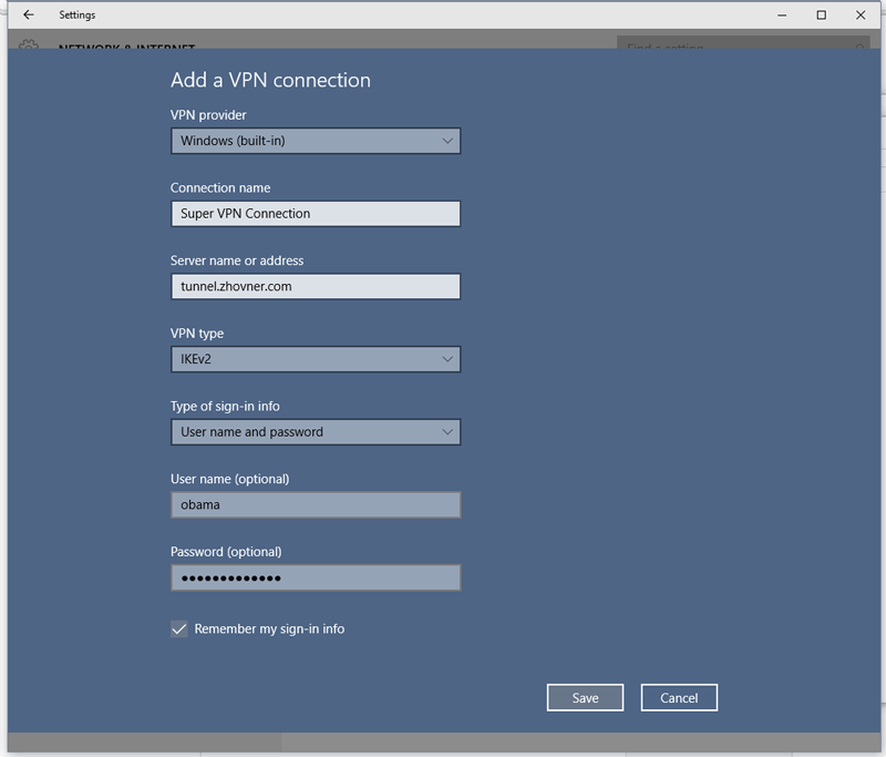 Universal IKEv2 Server Configuration